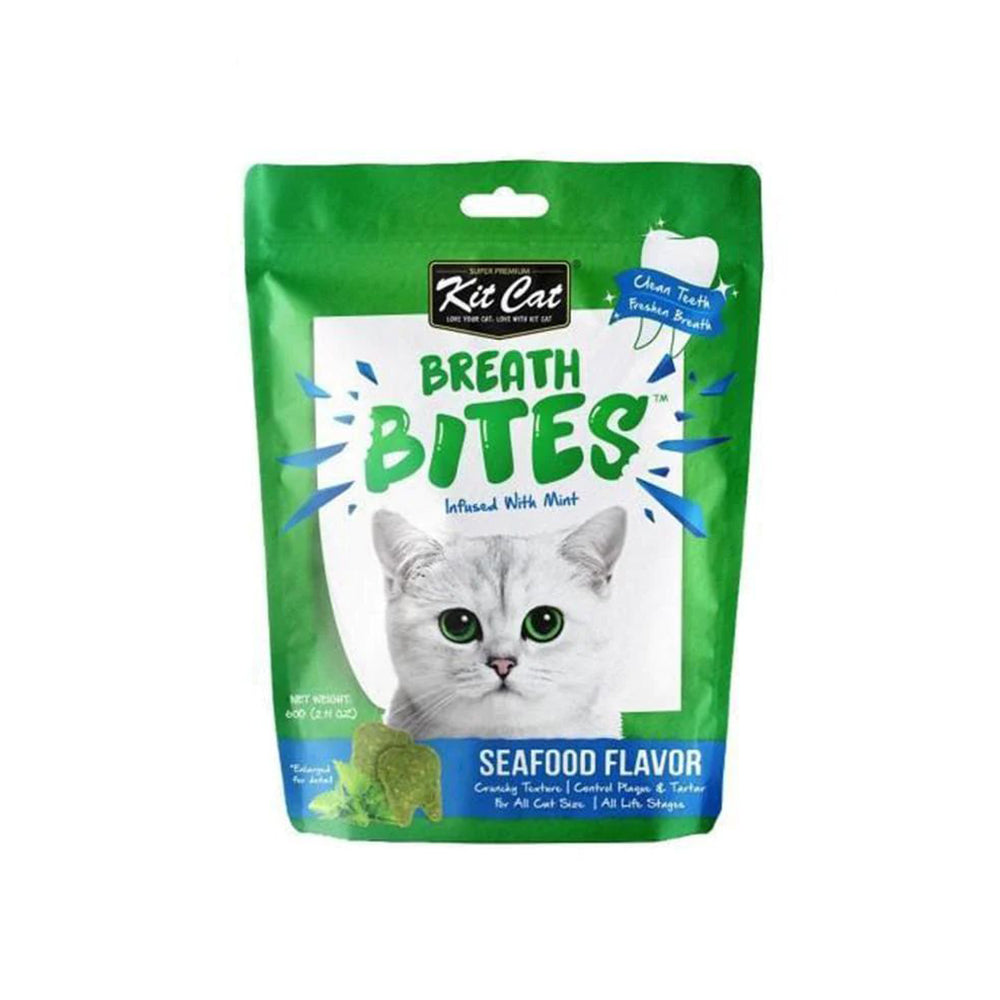 KIT CAT Breath Bites Seafood Cat Treats 60g