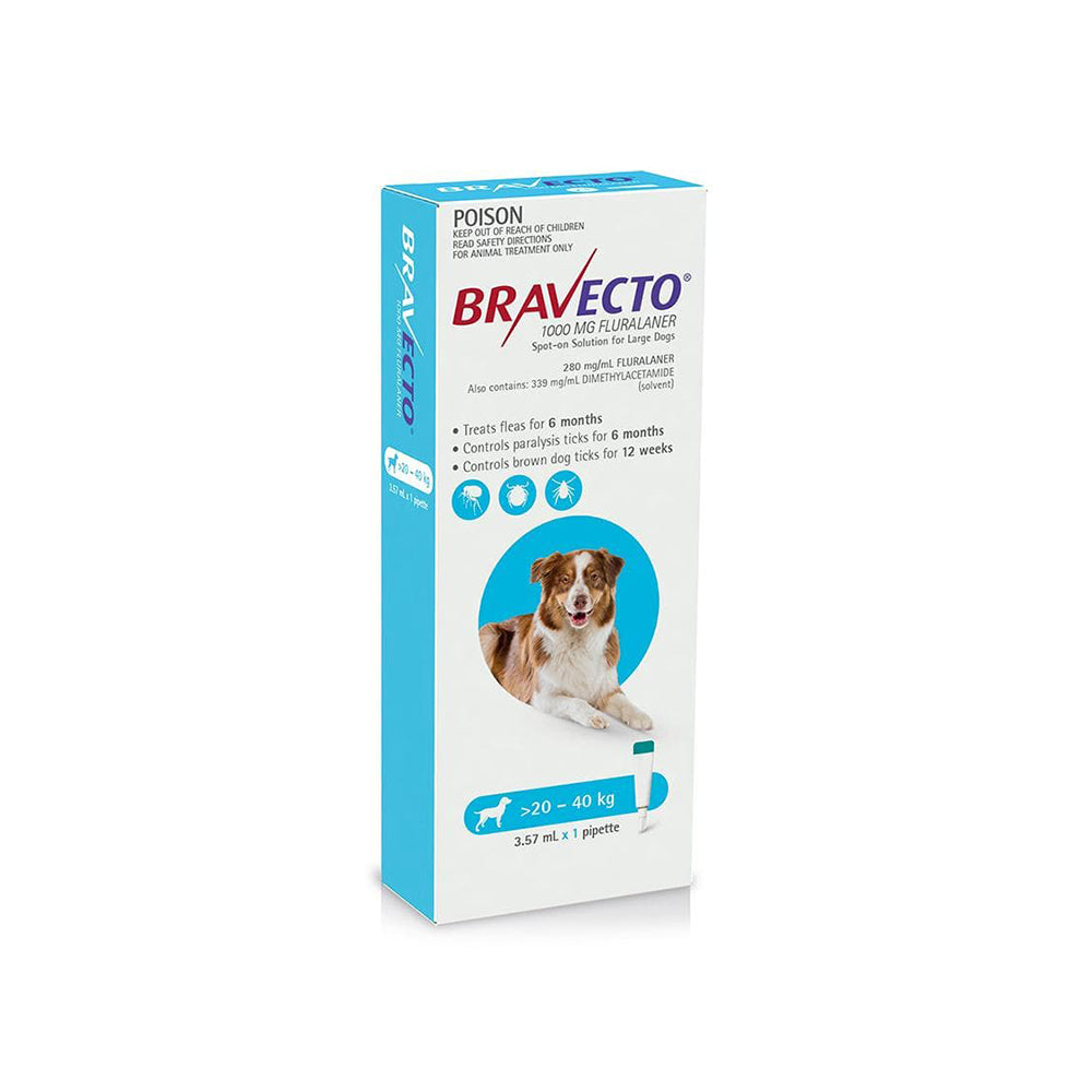 BRAVECTO For Large Dogs 20-40KG Pipette Dog Flea and Tick