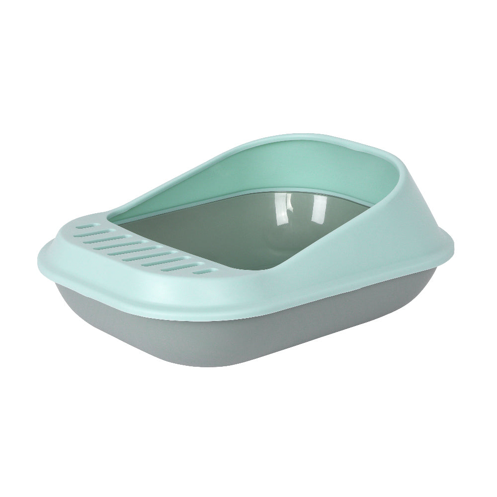 PAKEWAY Large Size Light Green + Dark Green Cat Toilet Tray