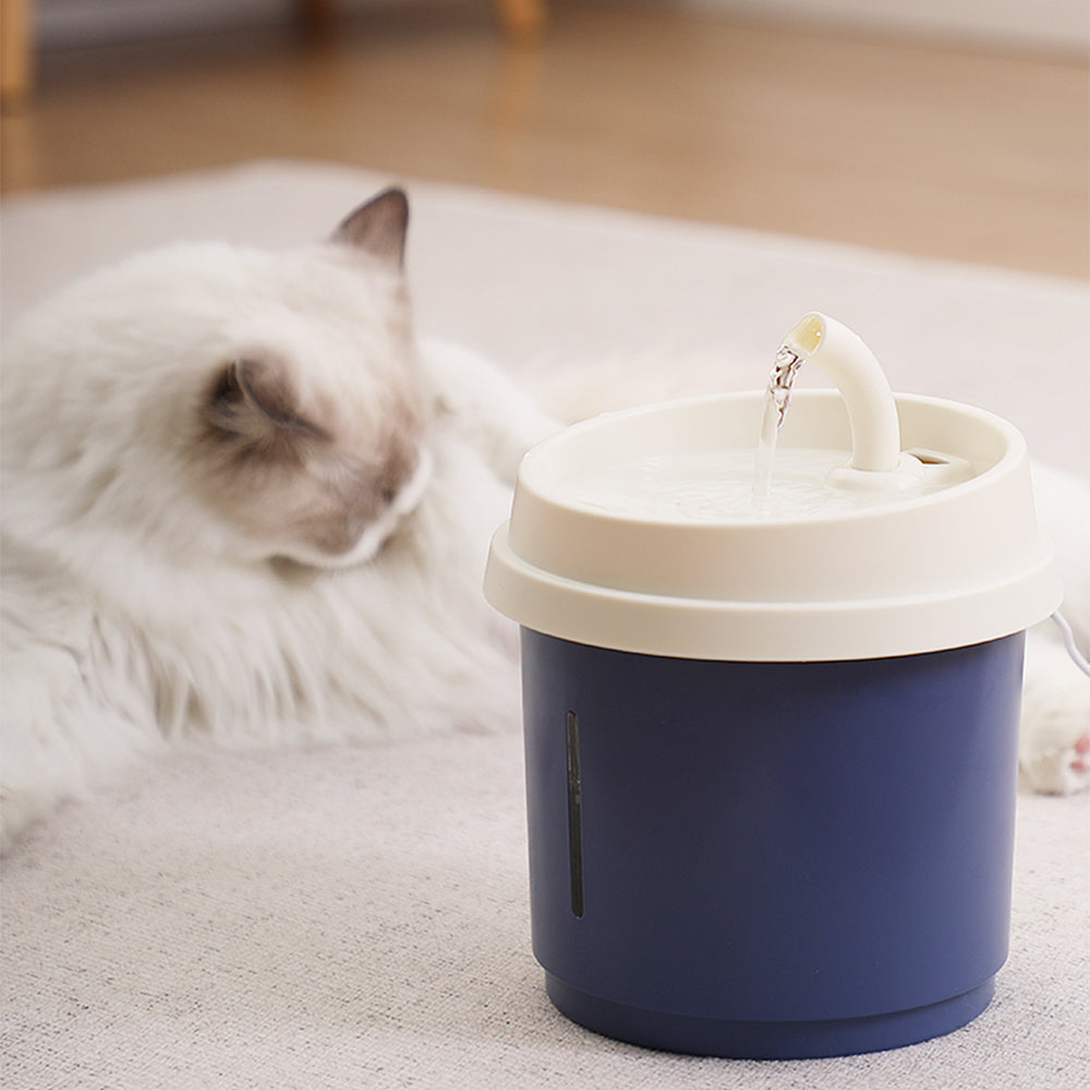 PAKEWAY Blue Pet Drinking Fountain with Protection Function 1.8L