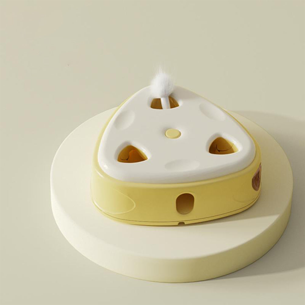 PAKEWAY Yellow Cheese Electric Cat Toy