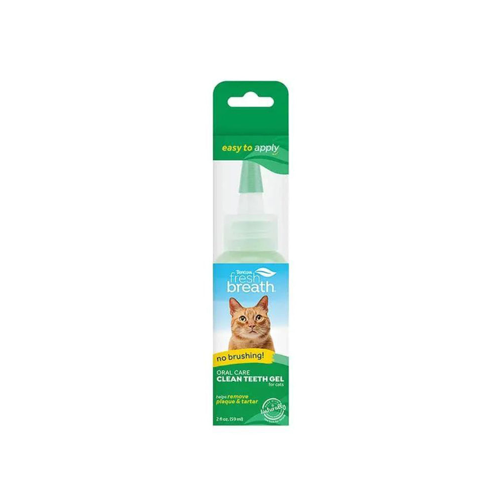 TROPICLEAN Fresh Breath Oral Care Clean Teeth Gel For Cats 59ml