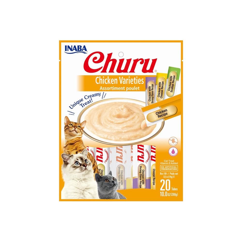 INABA Cat Churu Chicken Varieties 14g x 20pcs - Petso Online