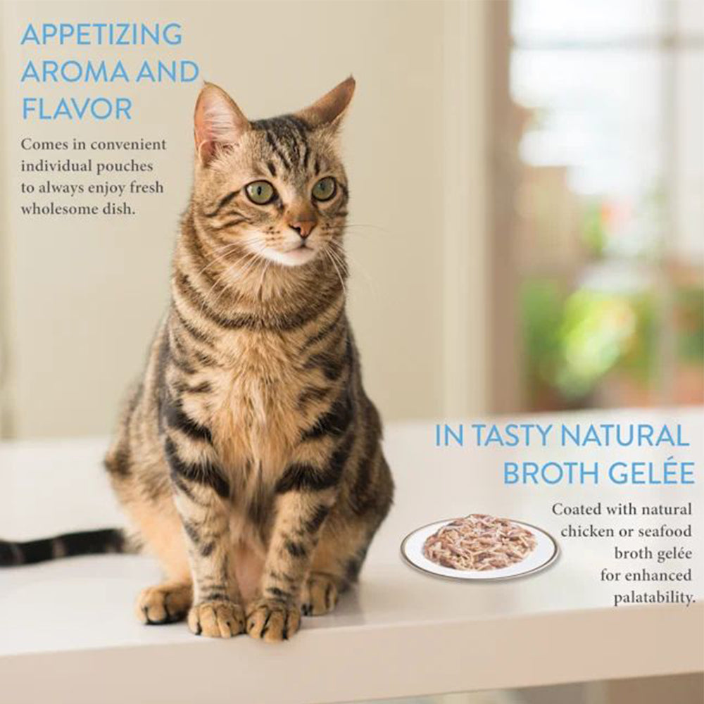 INABA Twin Packs Tuna with Chicken & Scallop Flavored Broth Wet Cat Treats 2x40g