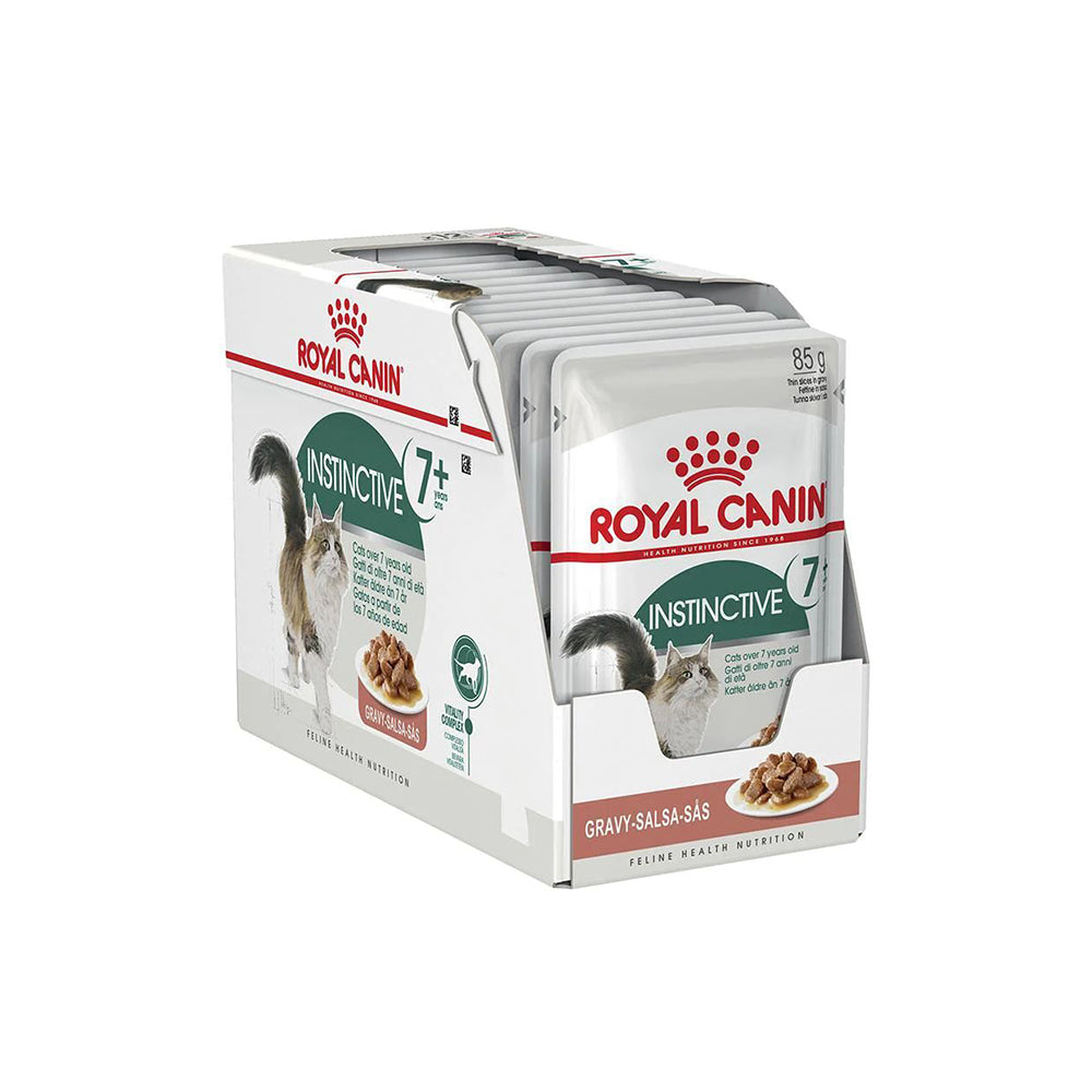 ROYAL CANIN Instinctive 7+ Gravy Wet Cat Food 85g x 12