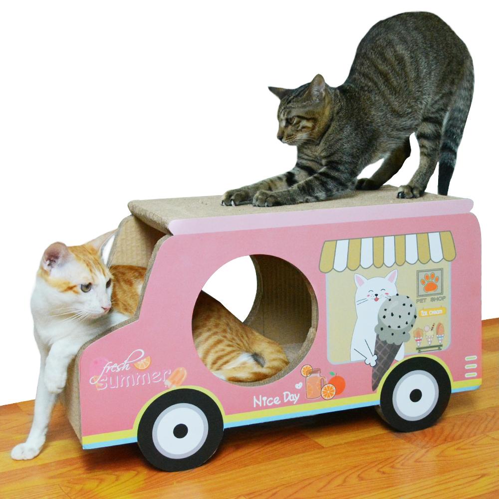 ZODIAC Pink Ice Cream Van Cat Scratchers
