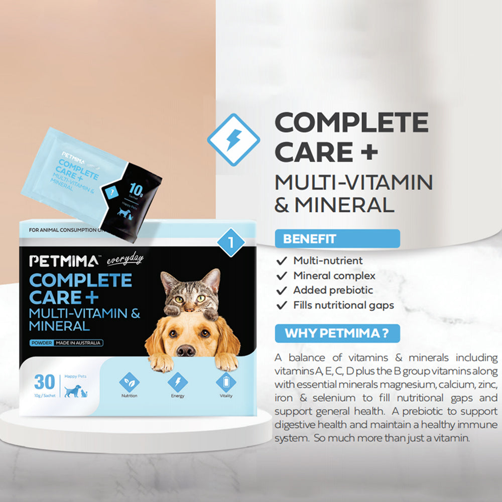 PETMIMA Complete Care + Multi-Vitamin & Mineral 30x10g