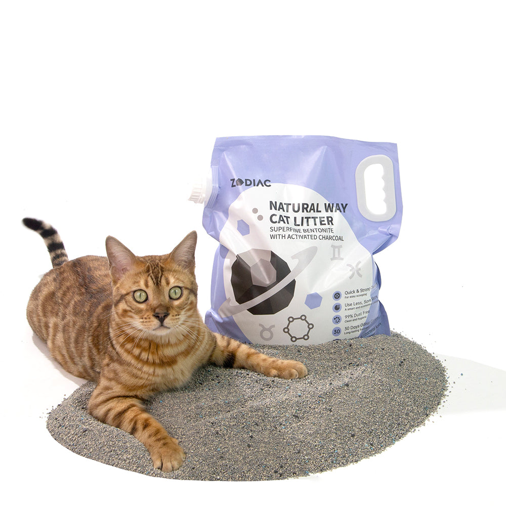 ZODIAC Natural Way Superfine Bentonite With Activated Charcoal Cat Litter