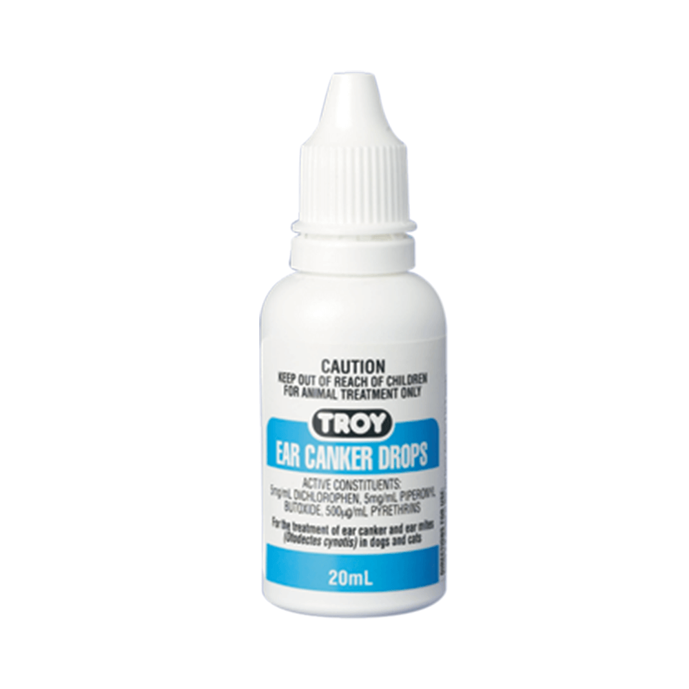 TROY Ear Canker Drops for Pets 20ml