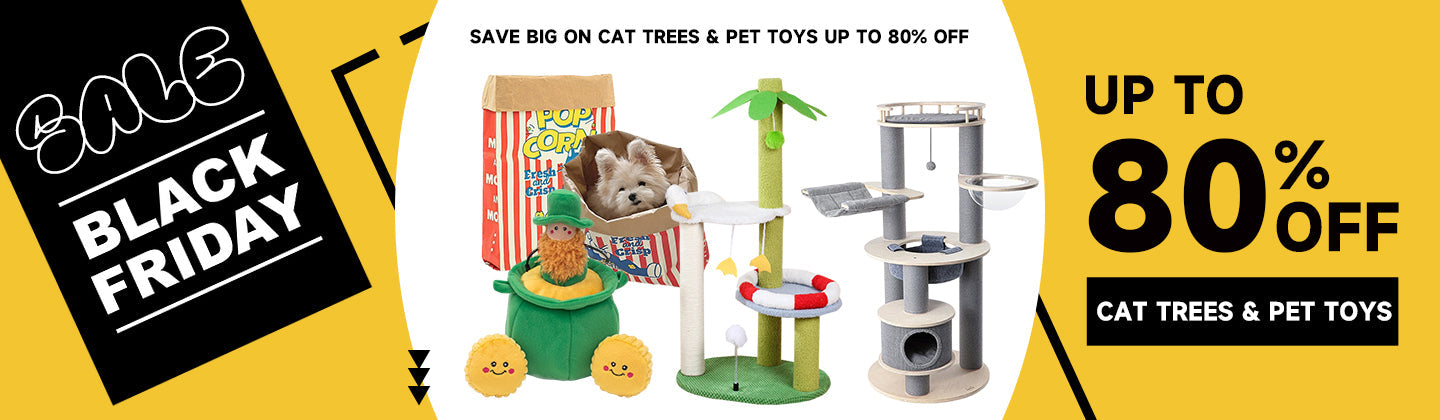 Save Big on Cat Trees & Pet Toys