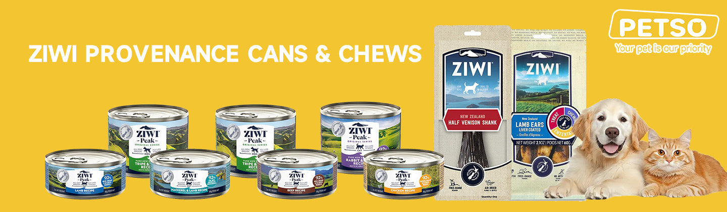 ZIWI PROVENANCE CANS & CHEWS