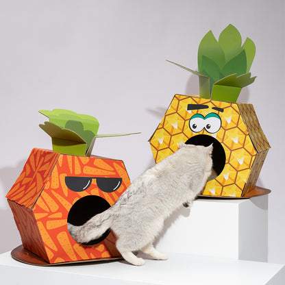 FOFOS Carrot Cat Scratcher House