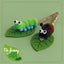 Green Caterpillar Ant Set Wooden Knot Molar Stick