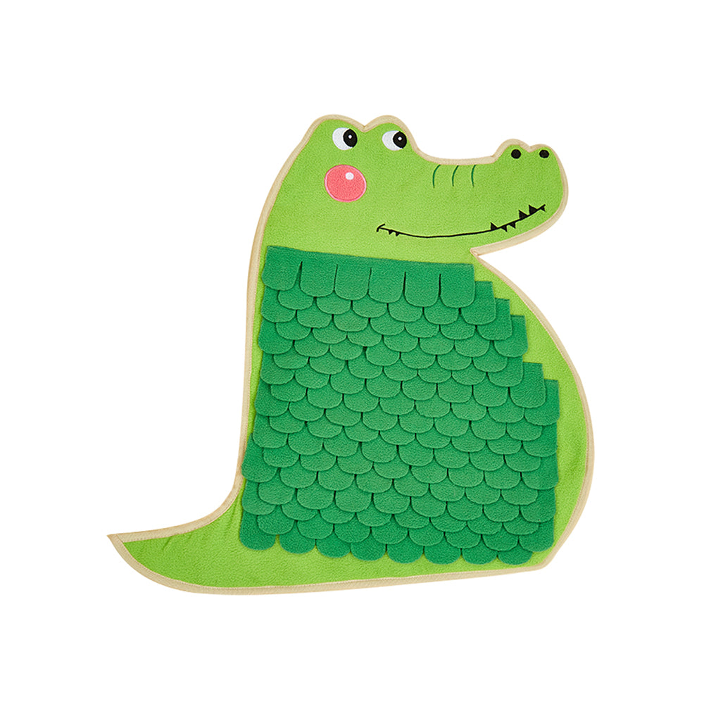 FOFOS Sniffing Mat Crocodile Treat Puzzle Dog Toy