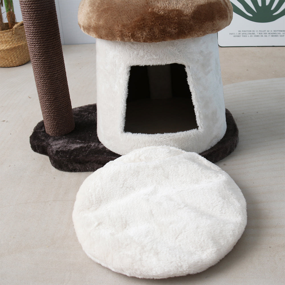 CATIO Mushroom Cat House with Enchanted Flower Cat Scratching Tree