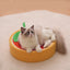 Cartoon Round Cat Scratcher - 40X40X10.5 Cm