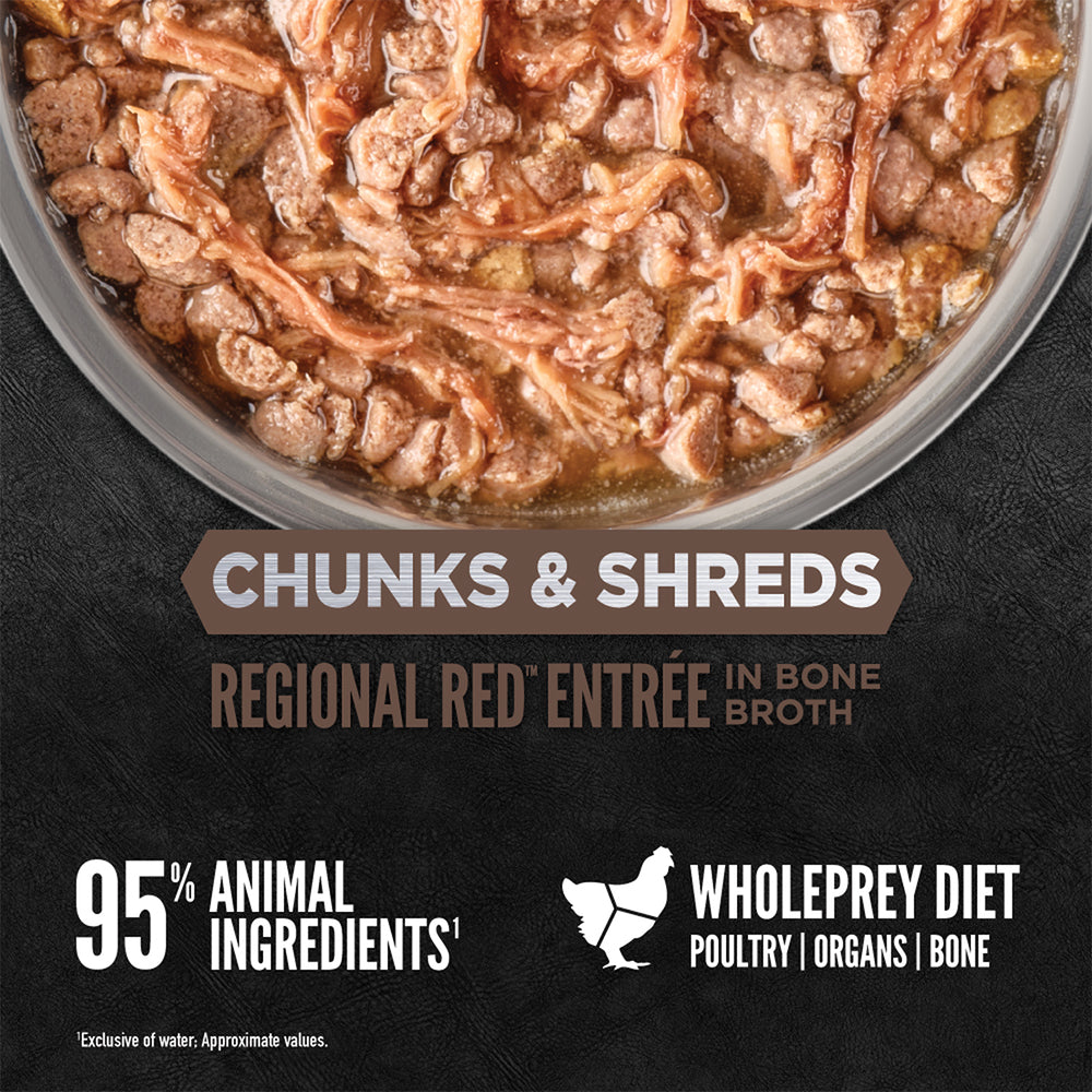 ORIJEN Chunks & Shreds - Regional Red Entrée Adult Wet Cat Food