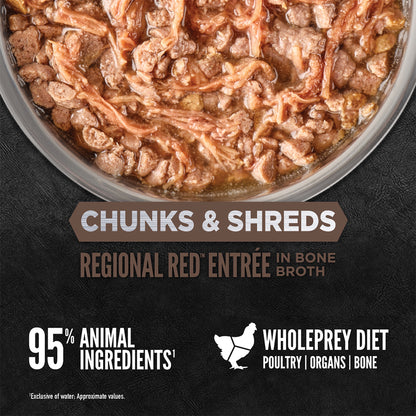ORIJEN Chunks & Shreds - Regional Red Entrée Adult Wet Cat Food