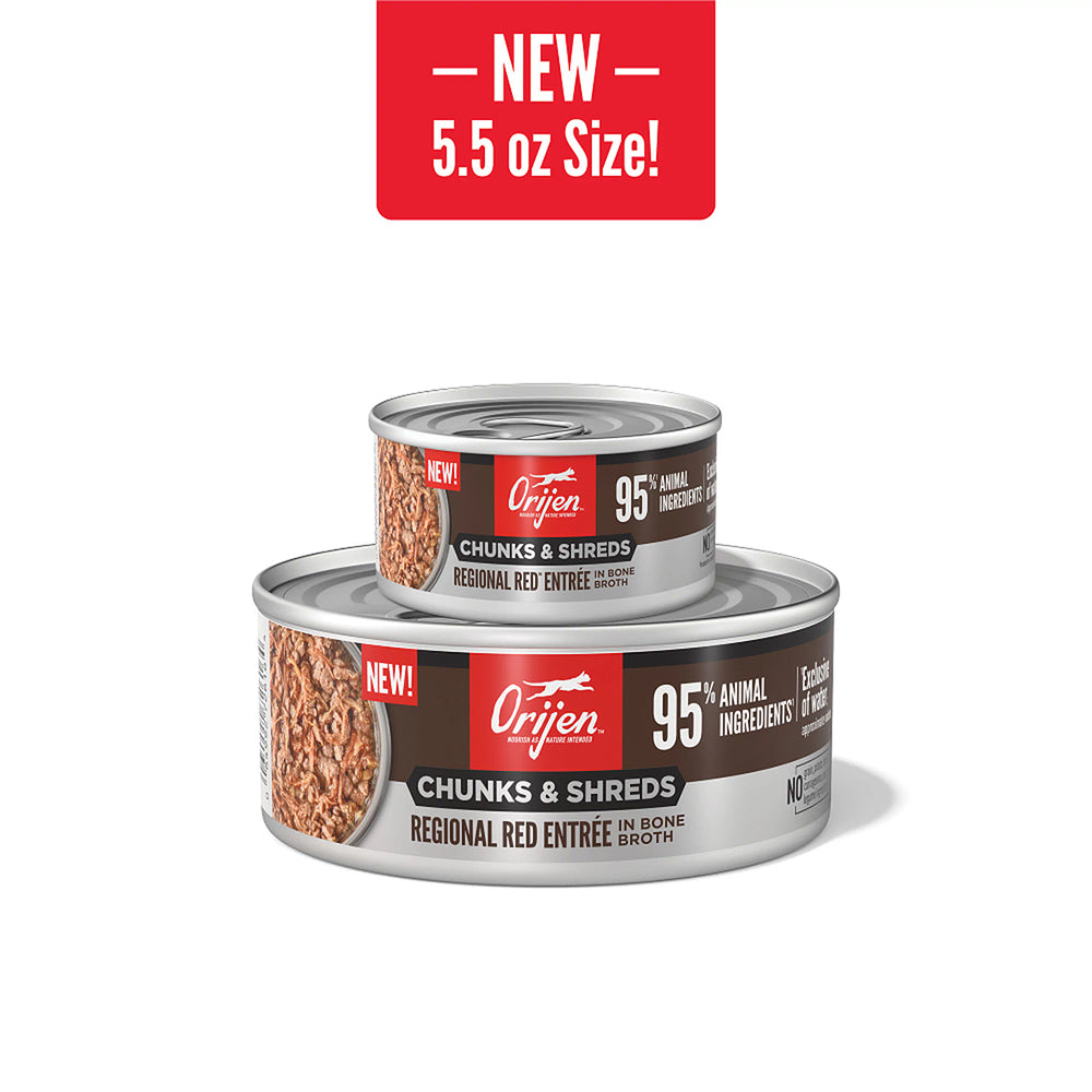 ORIJEN Chunks & Shreds - Regional Red Entrée Adult Wet Cat Food