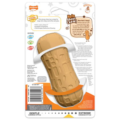 NYLABONE Power Chew Peanut Treat Dog Chew Toy Wolf Size