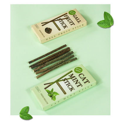 BITING MUSIC Green Polygonum Catnip Cat Mint Stick 6 Pack