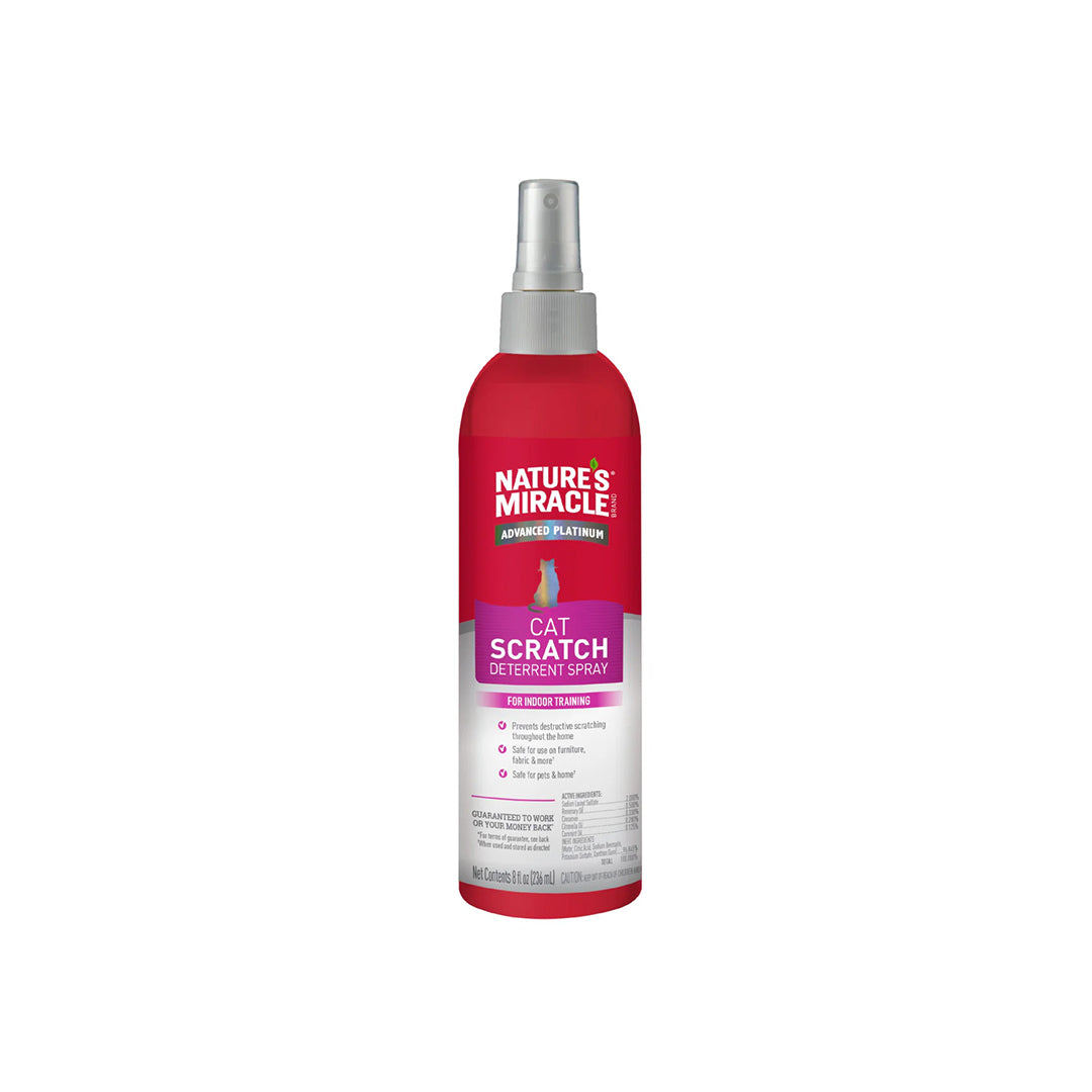NATURE'S MIRACLE Advanced Platinum Scratch Deterrent Spray for Cats 236ml
