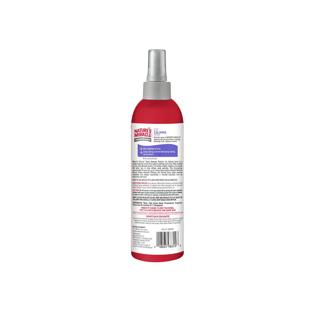 NATURE'S MIRACLE Advanced Platinum Calming Spray for Cats 236ml