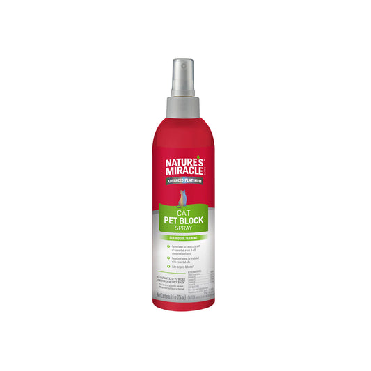 NATURE'S MIRACLE Advanced Platinum Pet Block Indoor Training Spray for Cats 236ml