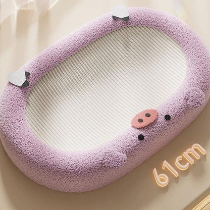 Cartoon Oval-shaped Extra Large Sisal Cat Scratcher - 61X40X9 cm