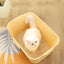 Yellow Extra-Large Anti-splash Cat Litter Box