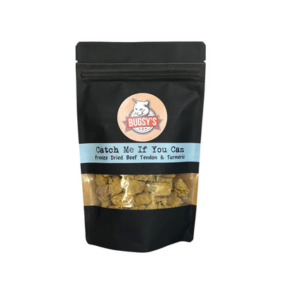 BUGSY'S Catch Me if You Can Beef Tendon and Turmeric Dog Nature Treats 70g