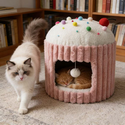 CATIO Pink Cupcake Cat House