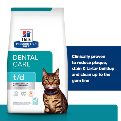 HILLS PRESCRIPTION DIET T/D Dental Care Dry Cat Food 1.5kg