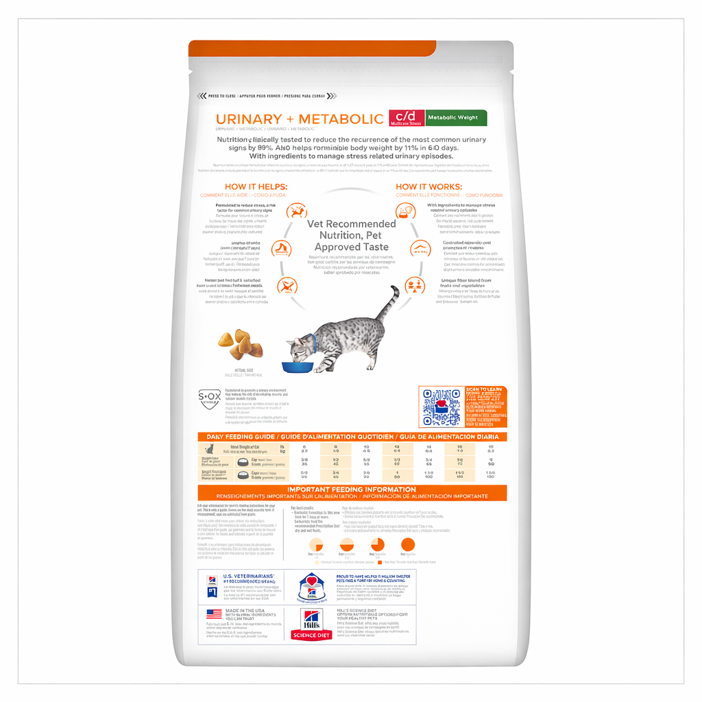 HILLS PRESCRIPTION DIET C/D Multicare Stress + Metabolic Weight Dry Cat Food 2.88kg