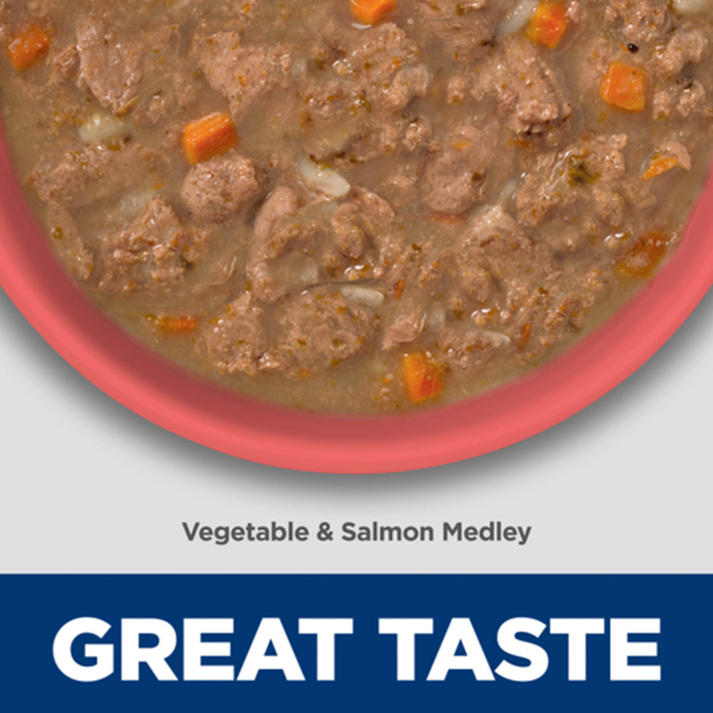 HILLS Science Diet Perfect Weight Vegetable & Salmon Adult Wet Cat Food 82g/82gx24