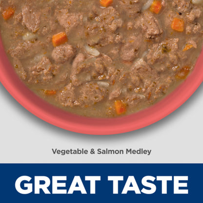 HILLS Science Diet Perfect Weight Vegetable & Salmon Adult Wet Cat Food 82g/82gx24