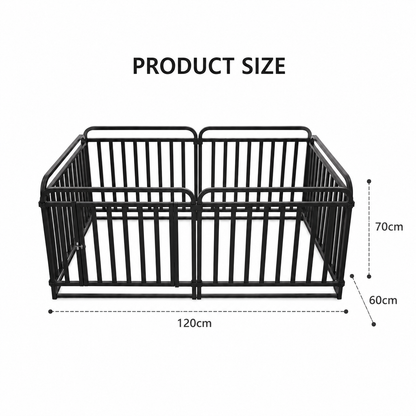 Dog Playpen Fence 6 Panel Set – 120cm Coarse Bar