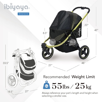 IBIYAYA The Beast Pet Jogging Stroller