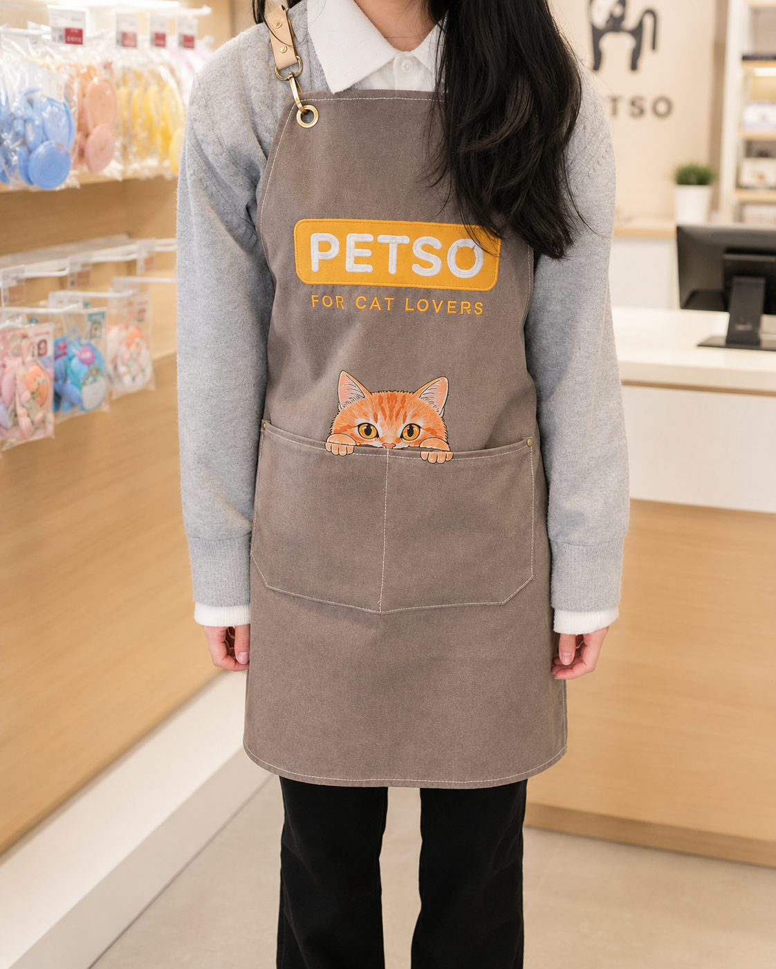 PETSO Waterproof Work Apron with Front Pocket