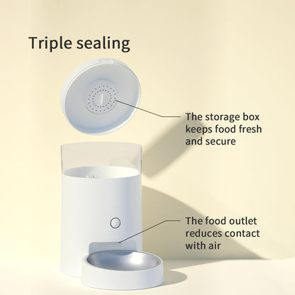 PAKEWAY Automatic Pet Feeder 4L- White