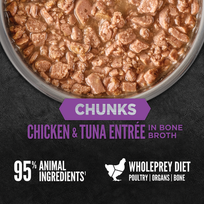 ORIJEN Chunks & Shreds - Chicken & Tuna Entrée Kitten Wet Cat Food