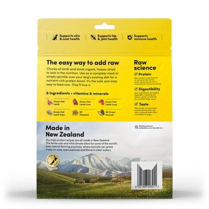 ANIMALS LIKE US Meal Mixer Lamb & Lamb Tripe Freeze Dried Raw Dog Food