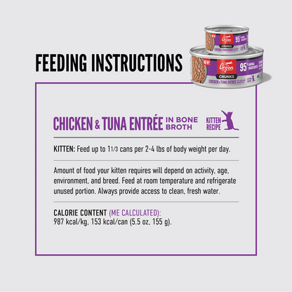 ORIJEN Chunks & Shreds - Chicken & Tuna Entrée Kitten Wet Cat Food