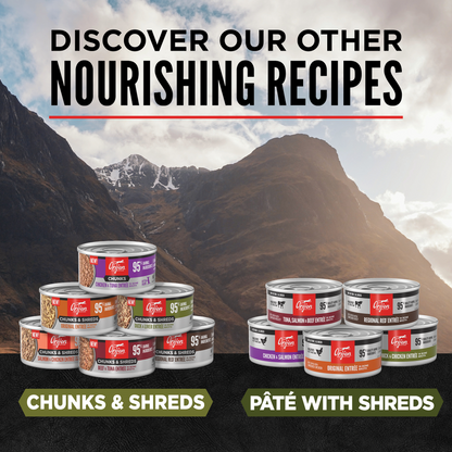ORIJEN Chunks & Shreds - Duck & Liver Entrée Adult Wet Cat Food