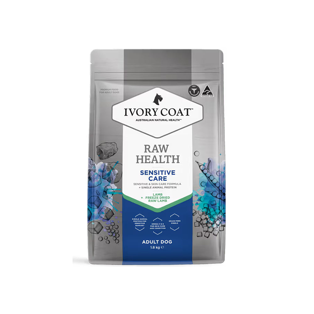 IVORY COAT Raw Health Sensitive Care Dog Food 1.8kg