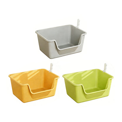 Extra Large Deep Cat Litter Box - High-Sided Open Design - 50x37x20cm