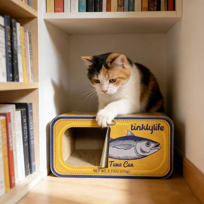 TINKLY LIFE Yellow Tuna Cat Scratcher