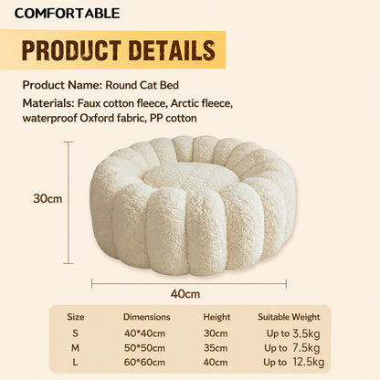 Cat Bed | Cozy Soft Deep Sleep Nest All Season
