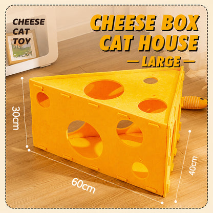 Felt Cat Tunnel Bed | Convertible Interactive Scratcher 3-in-1