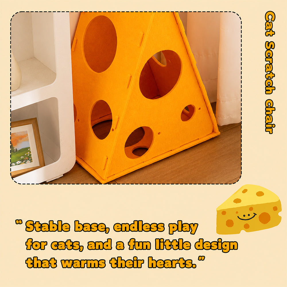 Felt Cat Tunnel Bed | Convertible Interactive Scratcher 3-in-1